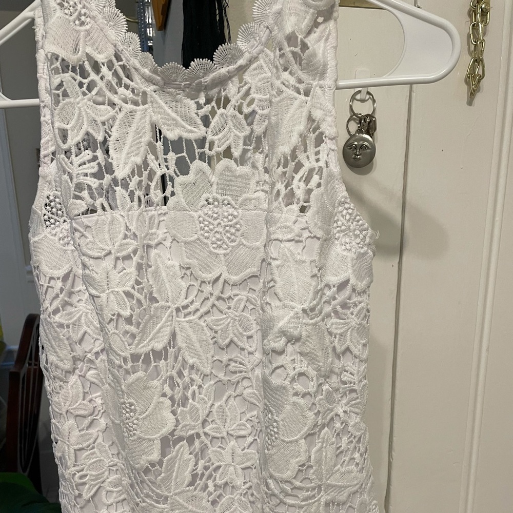 Nanette Lapore lace tank, lined